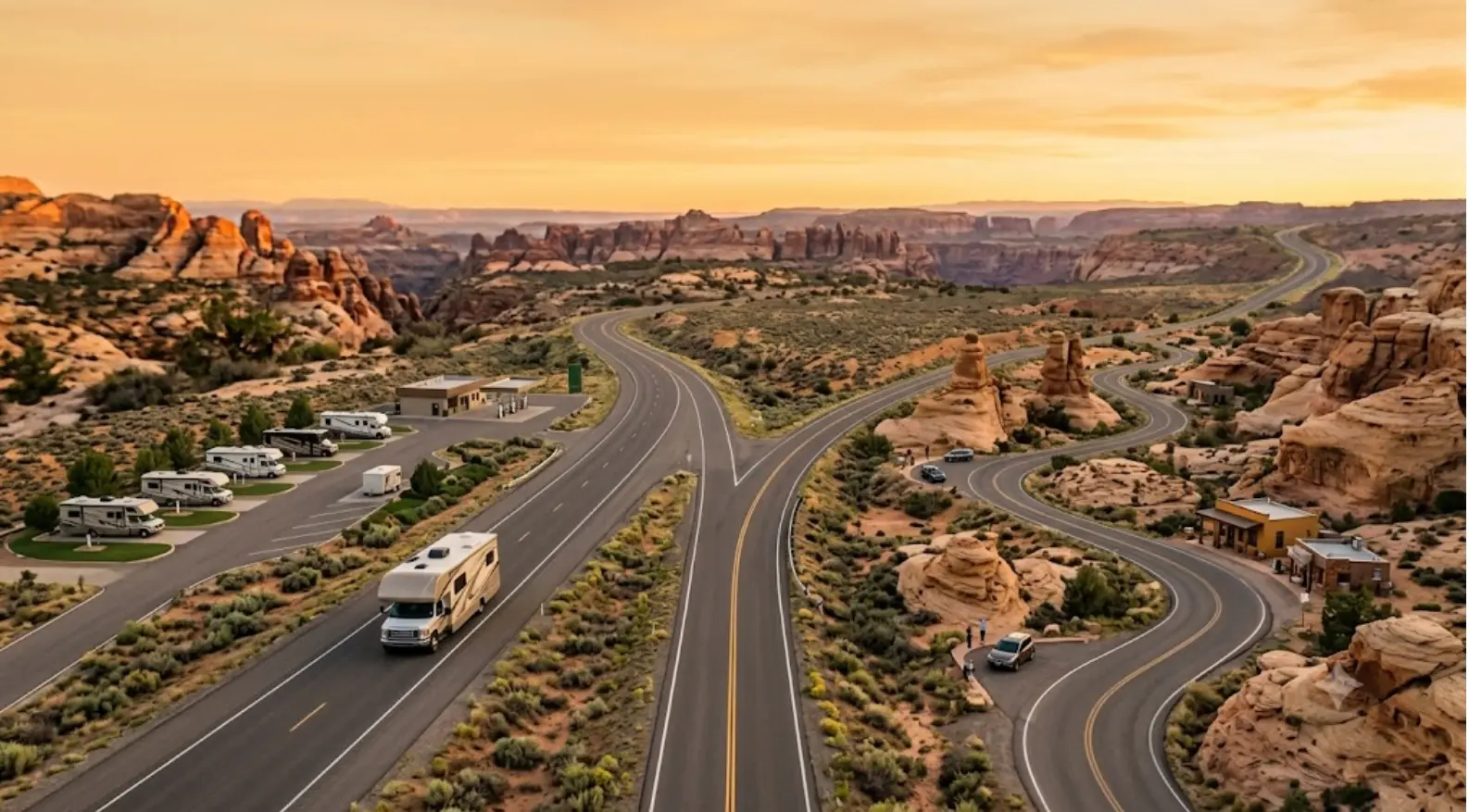 RV LIFE Trip Wizard vs Roadtrippers visual comparison with two route styles for RV travel planning