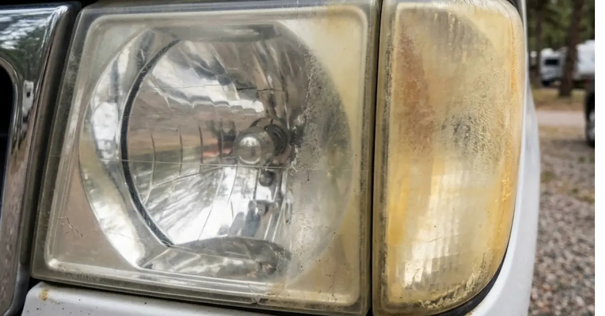 Headlight Lens UV Degradation